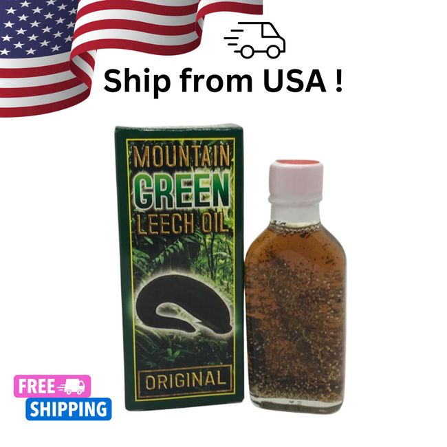 Leech Oil Mountain Green For Men Enlargement Size Bigger Longer 100% Organic