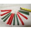 Candles 4" Hand Dipped 6 Joined Pairs, primitive taper vintage