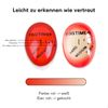 Egg Timer for Cooking, Pack of 6 Egg Timers, Egg Colour Different Timer, Timer for Boiled Eggs, Egg Colour Changing, Timer, Infinite, Reusable, for Home, Restaurant (Red)