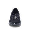 BZees Womens Niche Skimmers Ballet Flat, Black Mesh, 7 US