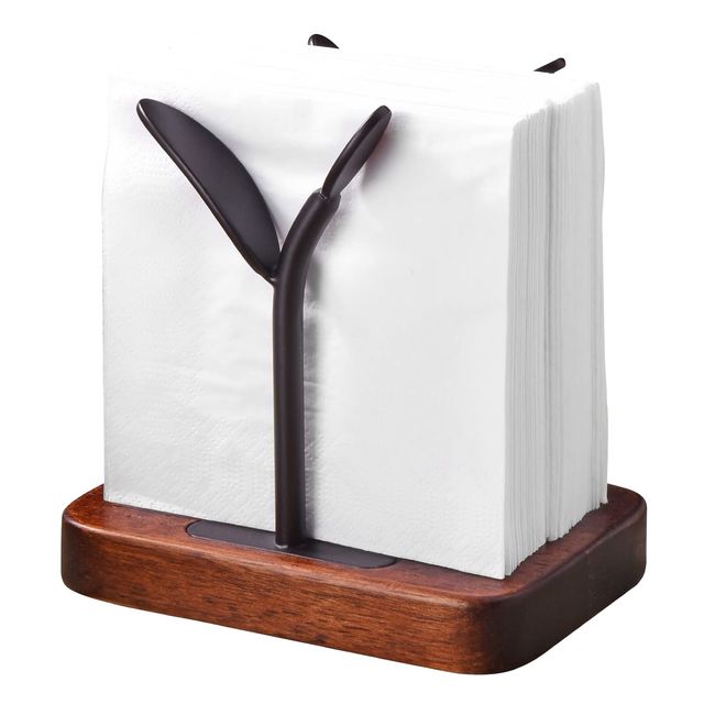 Hoffnugshween Paper Napkin Holder, Wooden Paper Napkin Stand, Tabletop, Counter, Freestanding, Stable, Won't Fall Out, Retro Style, Tissue Paper Storage, Napkin Stand, Hand Wiping Paper Holder, Tissue Paper Dispenser, Easy to Assemble for Home, Restaurant