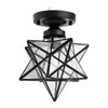 Durable Moravian Star Flush Mount Ceiling Light Lamp Glass Lighting Fixture NEW