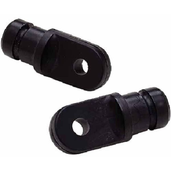 SEACHOICE 3/4 inch Internal Eye End, Black, 1 Pair