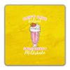 Shopagift Can't Live Without Strawberry Milkshake Funny 2 Pack Coasters - 9cm x 9cm