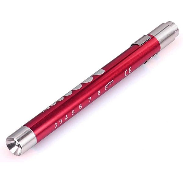 3ZONE HEALTH BEAUTY LED Medical Pen Light, Flashlight Torch EMT Emergency Medical First Aid, Doctors, Nurses, Examination M1 (RED)