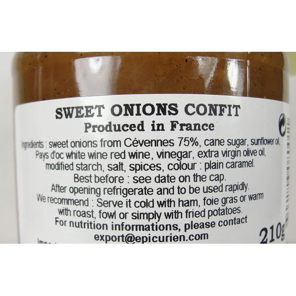 Sweet Onions French Confit by L'Epicurien, France, One