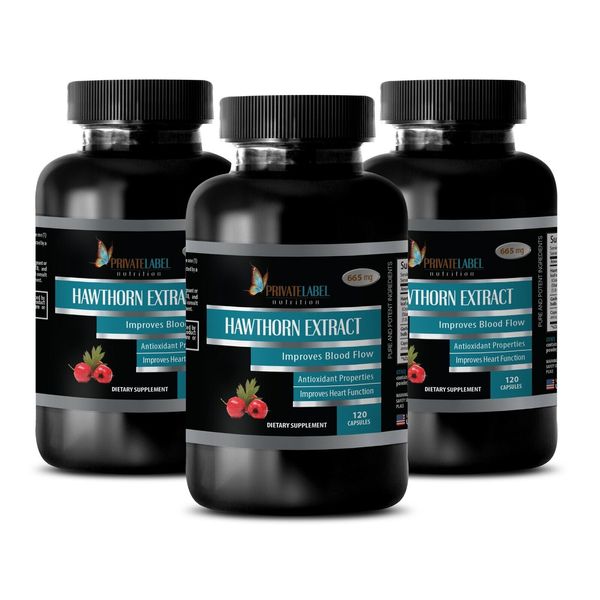 Athletic Performance- HAWTHORN BERRY COMPLEX - Sports Support - 3 Bottle 180 Cap