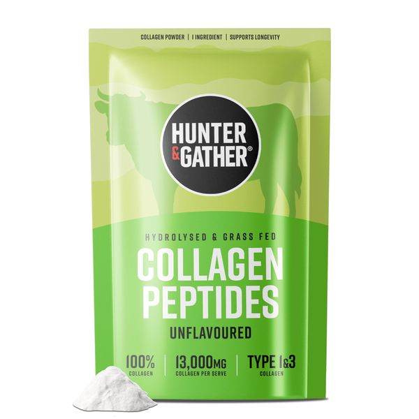 Hunter & Gather Bovine Collagen Powder 400g | Pure Unflavoured Premium Hydrolysed Bovine Collagen Peptides Powder for Hair Skin Nails Muscles | Collagen Supplements for Women and Men