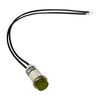 Sherco-Auto Universal 12V Amber Incandescent Indicator Light - Mounting Diam. 1/2” - 5 Pack
