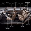 98"x60" Headliner Material Suede Fabric Foam Backing For Car Roof lining Replace