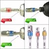 4Pcs 105°Right Angle Drill Attachment&Impact Grade Socket Adapter 1/4" 3/8" 1/2"