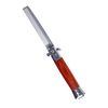 Switchblade Comb Pocket Knife Hair Brush Automatic Push Button Folding Barber (Wood Grain)