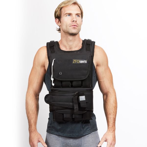 ZFOsports 40LBs Adjustable Weighted Vest