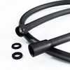 ENKI, EH010, Contemporary Square 3 Function Hand Shower Kit Incl. Hose and Wall Bracket, Black