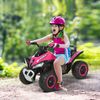 Kids Toy 4 Wheel Quad Foot-to-Floor Sliding Walking Car NO POWER 18-36M, Pink