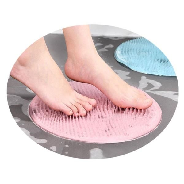 A circular foot brush that gently scrubs your feet for those who find it bothersome to wash their feet.