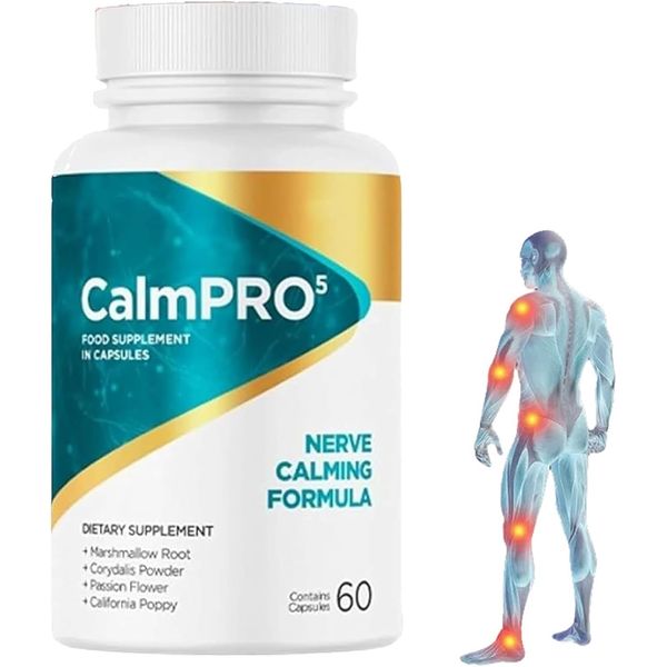 Calmpro5,Natural Plant Ingredients, Calms Nerve Discomfort, Reduces Fatigue, Regaining Your Confidence (1bottle/60grain)