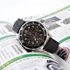 BISONSTRAP Watch Strap 20mm, Vintage Leather Replacement Watch Band, Black