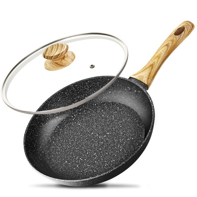 MICHELANGELO 7.9 inches (20 cm) Michelangelo Frying Pan, Lightweight, Induction Compatible, Non-stick, Marble Coat, Easy Care, Fried Egg, Dumpling Pot, Omelet, All Heat Source Compatible