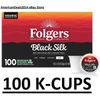 Folgers Black Silk Coffee K-Cups, Dark Roast (100 ct.)