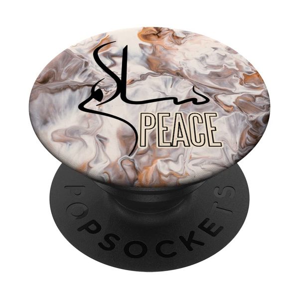 Artistic Arabic Calligraphy Peace Muslim PopSockets Swappable PopGrip