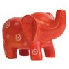 SMOLArt Extra Large Soapstone Elephant Sculpture - Orange
