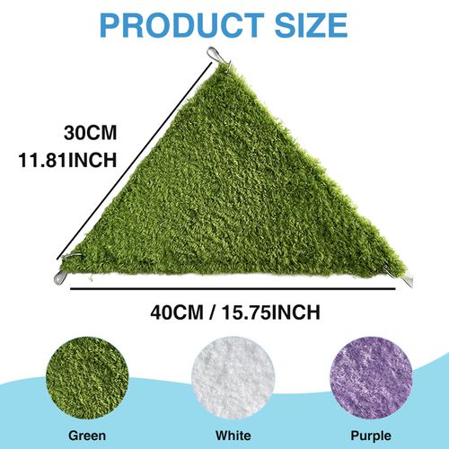 hokable 2pcs Bird Nest Bed Hammock Toy Hamster Warm Comfortable Hanging House for Pigeon Macaw Cockatiel Conure Budgie Cockatoo Rat Bearded Dragon（Green）