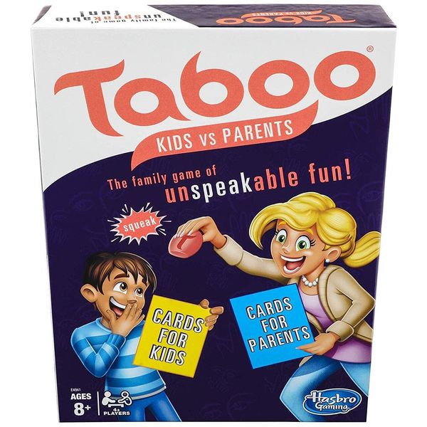 Hasbro Gaming Taboo Kids vs. Parents Family Board Game Ages 8 and Up