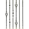 Wrought Iron Stair Spindles - Different Designs Available (Plain)