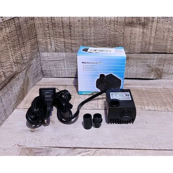 New Submersible Pump 90GPH GD034B for water feature, Aquariums, Fish Tank