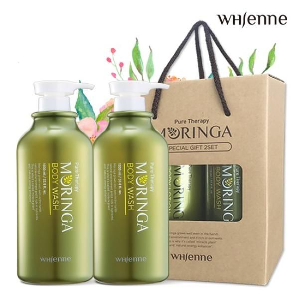 Moringa Protein Bulk Body Wash 1000ml x 2 Value Holiday Gift Set