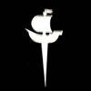 Pirate Ship Cake Toppers Pack 12, 6cm Cupcake Toppers