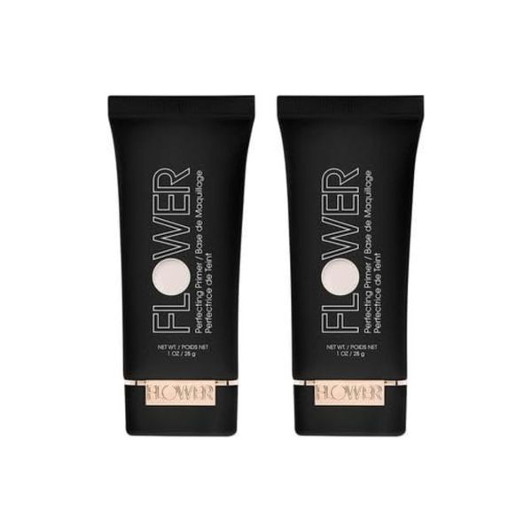 FLOWER Beauty In Your Prime Perfecting Primer | Hydrating & Moisturizing Makeup Primer For Face | Lightweight, Long-Lasting | Soft, Silky Smooth Makeup Application (Pack of 2)