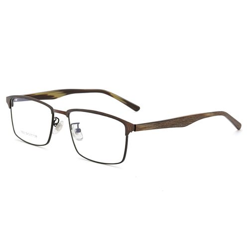 [unimed] 老眼鏡 おしゃれ メンズ ブルーライト33％カット 老眼鏡メンズ 度数 人気 軽量 メンズ uvカット 静電気防止コート 撥水コート 柔軟性に テンプル 1822(ブラウン, PC用（※度なし）)