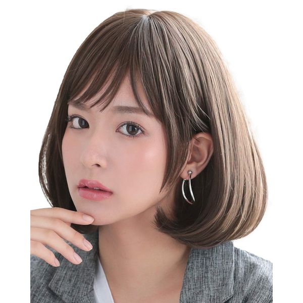 JBK. Japanese Black wg301JBK Natural Full Wig, Cheap, Gradient Wig, Women's, Pink, Blonde, Black Hair, One Size Fits Most