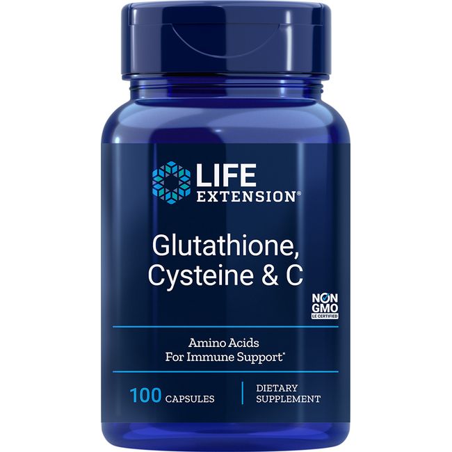 Life Extension GLUTATHIONE C CYSTEINE 100 750 MG VegCaps