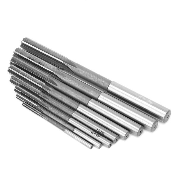 8 Piece Chuck Reamer Set Straight Shank High Speed Steel H7 Reamer Reamer Tool Accessories 3 4 5 6 7 8 9 10mm