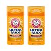2 Pack Arm & Hammer Ultramax Deodorant Invisible Solid Active Sport 2.60 Oz Each