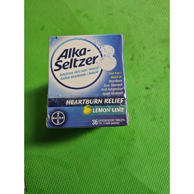*3 pack**Alka Seltzer Effervescent Antacid Heartburn Relief 36ct exp-9/2025