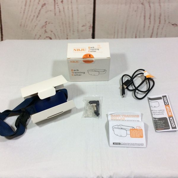 NBJU Bark Training Dog Collar Anti Barking Adjustable Sensitivity Rechargeable