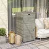 Outdoor Towel Rack for Pool w/ Two Storage Space Towel Rack, Gray