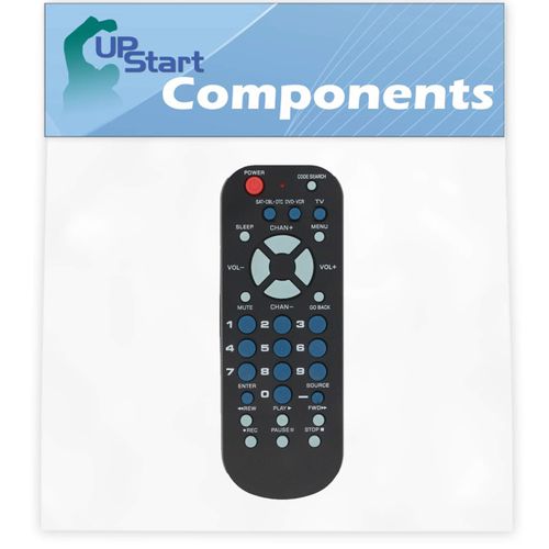 Replacement for RCA 3-Device Universal Remote Control Palm Sized - Compatible with Akai DVD - Remote Code 0695