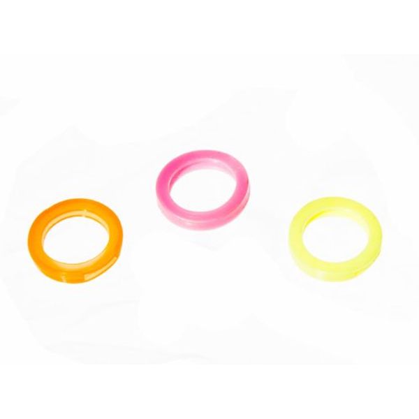 24 Of Plastic Key Identifiers Assorted Colours Flourescent