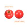 uxcell 6Pcs Threaded Ball Knobs, M5 Female Thread Thermoset Ball Knob 0.78'' Dia Red Round Operation Ball Handles with Copper Insert for Machine Handle Tool Replacement