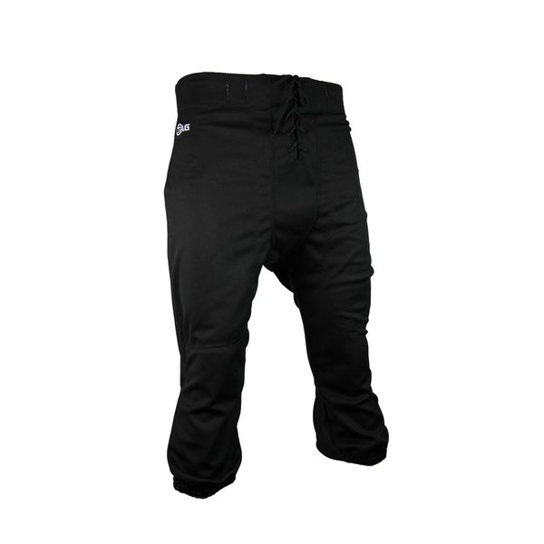 TAG Youth Slotted Football Pant - 5-Piece Back - Slotted Elastic Waistband - Full Duke Crotch - Great for Football Practice - Black - Medium