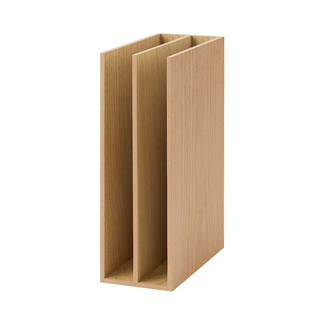 MUJI 82603354 Wooden Storage Stand, A5 Size (W x D x H): Approx. 3.3 x 6.7 x 10.9 inches (8.4 x 17 x 25.2 cm)