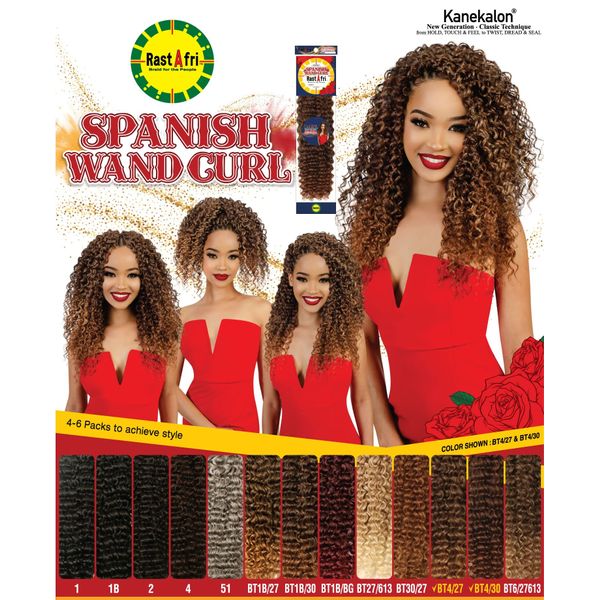 Rastafri SPANISH WAND CURL 17" (1B)
