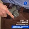 DeSantis Nemesis Pocket Holster For Pistols, Made of Quality Tacky Material, Fits S&W M&P Shield 9/40 W/ TLR-6, Unisex Gun Holster, Ambidextrous, Black
