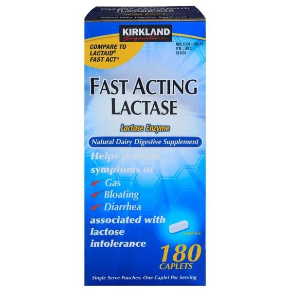 Kirkland Signature Fast Acting Lactase, 180 Count