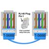 Pack Of 10 Orange 10FT CAT5 E Cat5e Slim Flat Ethernet Patch LAN RJ45 Cable Cord